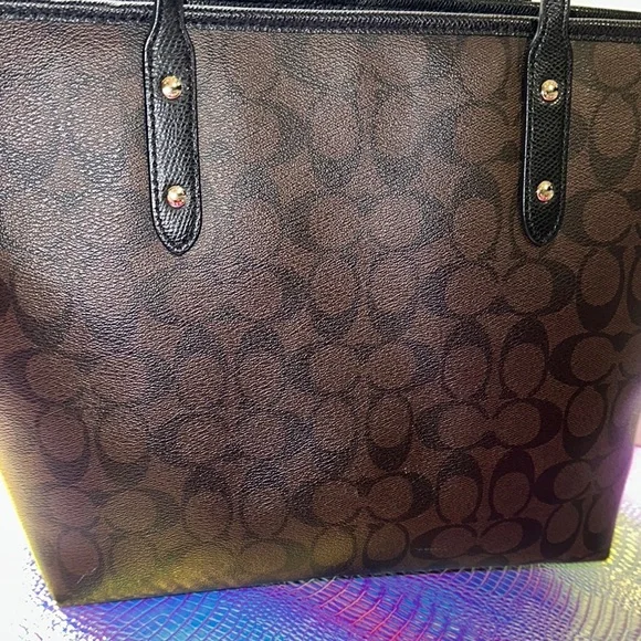 Coach Black and Brown Women's Tote Bag